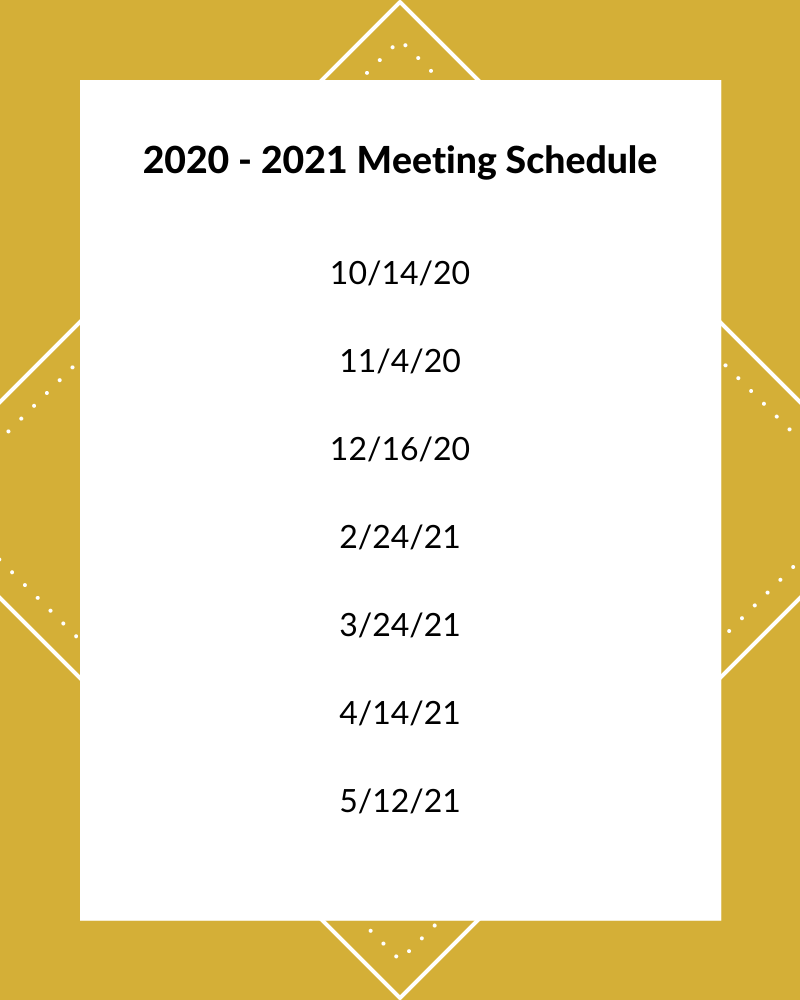 2020-21 Meeting Schedule 2020-21 Meeting Schedule